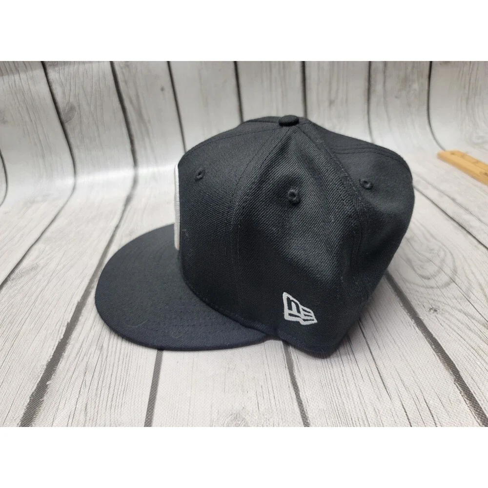 New Era Captain America Hat Black White Shield Logo Marvel Cap One Size OSFM